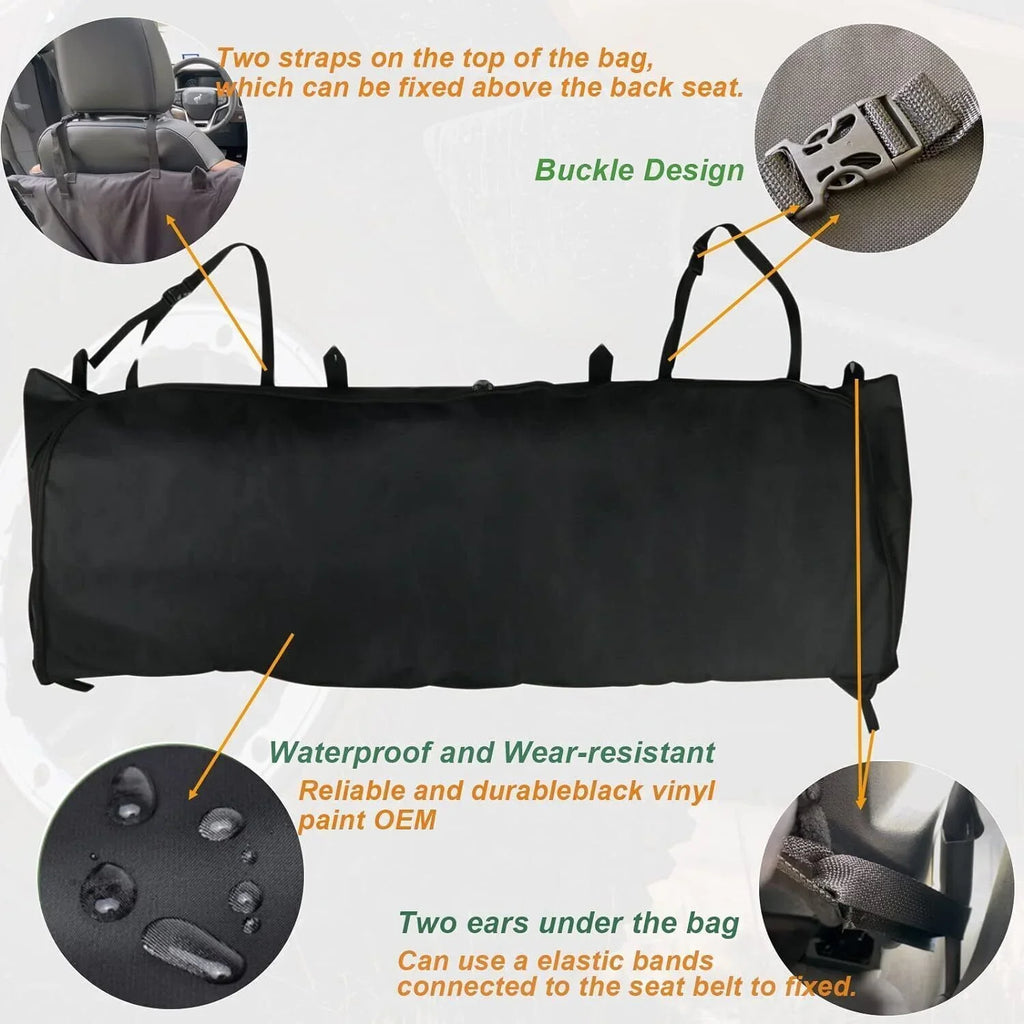 Door Bronco Portable 4 2021-2023 Organizer Top Bag Soft Storage For Window Black