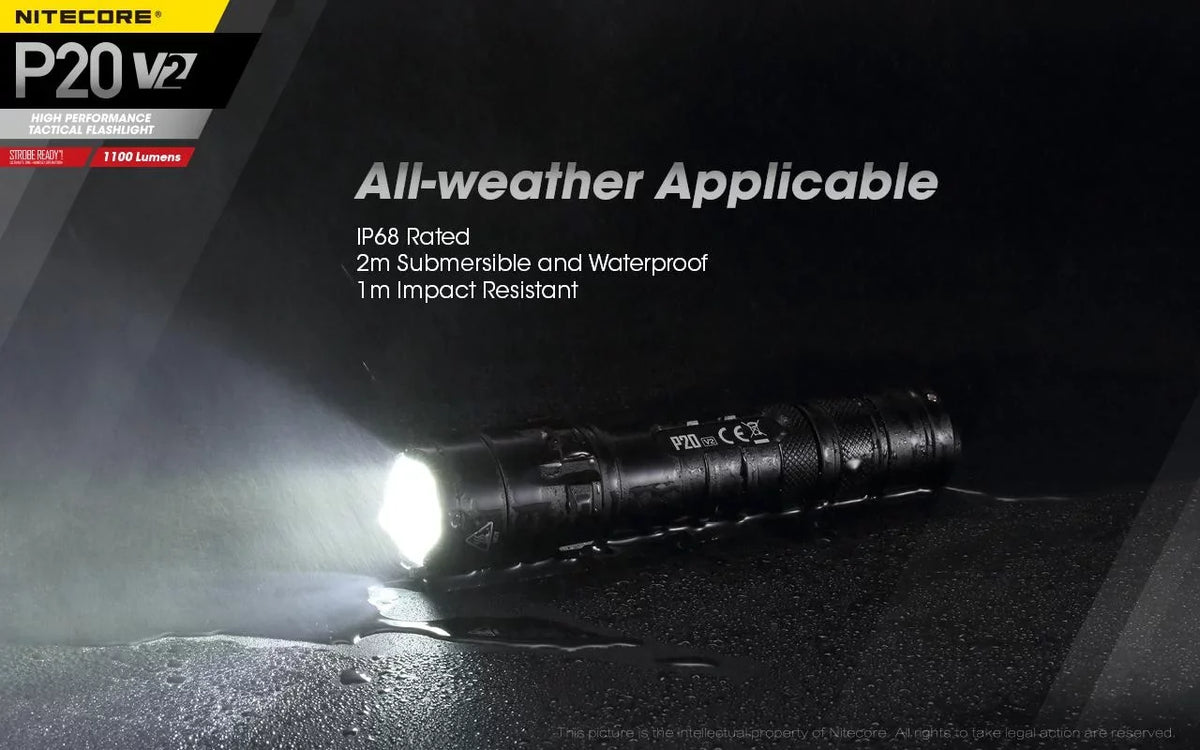 D2 XP-L2 w/NL189 Battery, V2 Flashlight Lumens - Combo: Batteries CREE V6 Charger Tactical Eco-Sensa Nitecore Free 1100 +2x LED P20 CR123A -