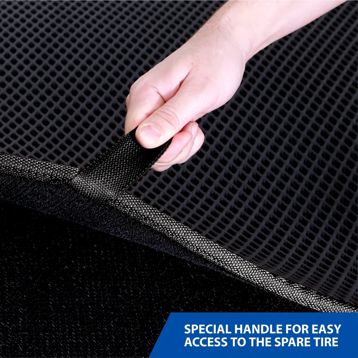 Mat Anti-Slip Wrangler Waterproof, Dimond Liner, Fit Cargo Liner Dirt for with 2019-2024 Duty Technology - Liner-GY004563 - Trunk Luggage Cargo Liquid Shape, Jeep & Custom Trapping Goodyear Heavy
