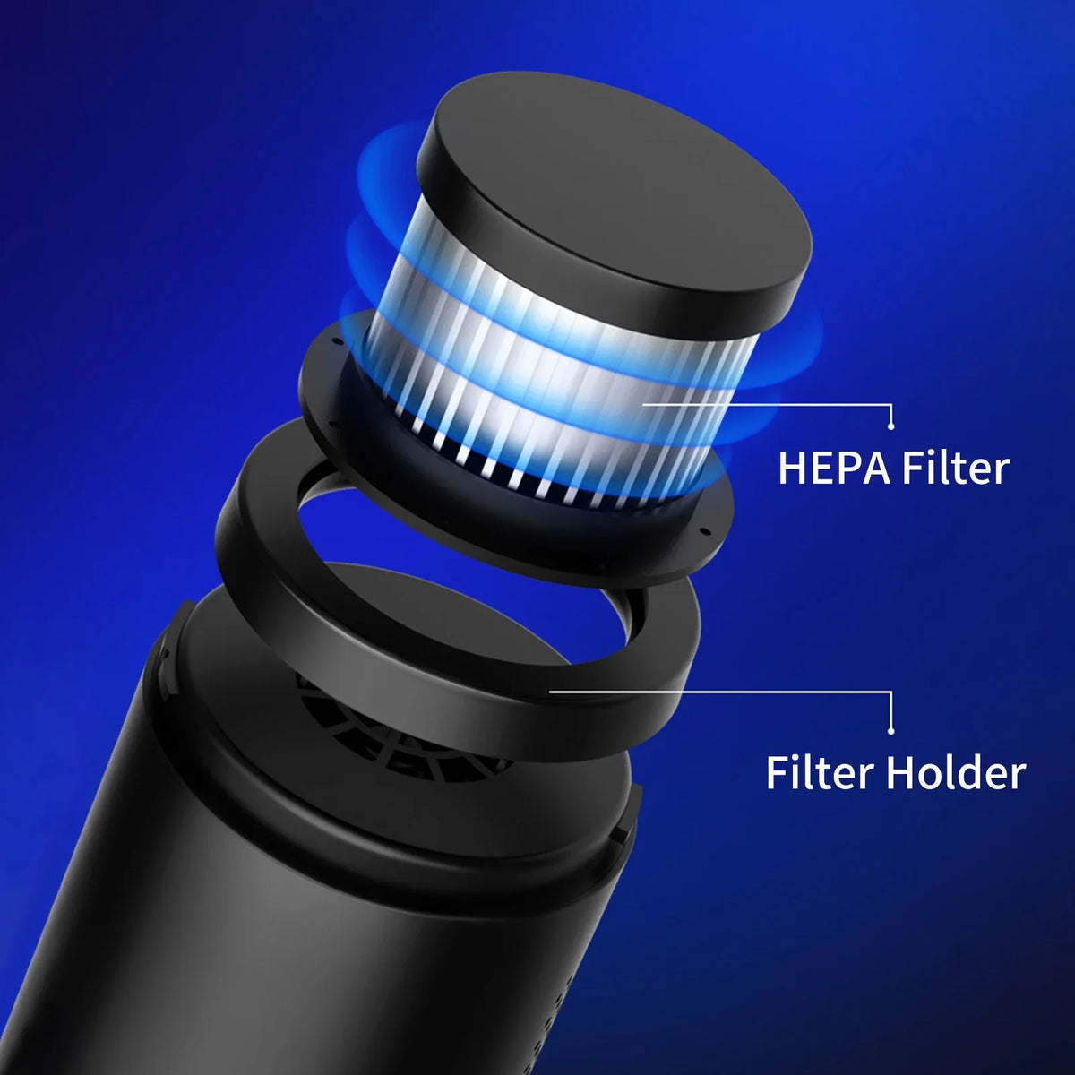 Home for Hair Filter moobody 120W Office HEPA Handheld Powerful Cleaning Powered in with Gravel Cleaner, Dust Vacuum 6000Pa Suction, Cleaner, USB