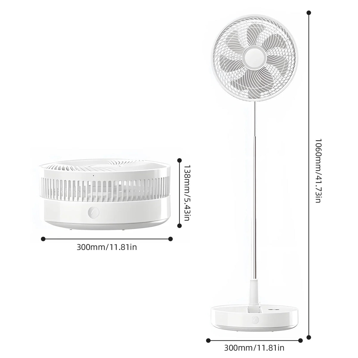 Battery Office 10800mah Speeds Bedroom Collapsible Timer Speeds Fan,Adjustable Adjustable Remote With 8 Portable 10800mah Adjustable Battery Fan 8 Remote Dazzduo Fan 8 With Quiet Pedestal