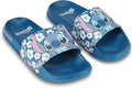 Ladies Blue Sandals Slides, Stitch Printed Stitch Disney Women and for Slip-On Lilo 8 -