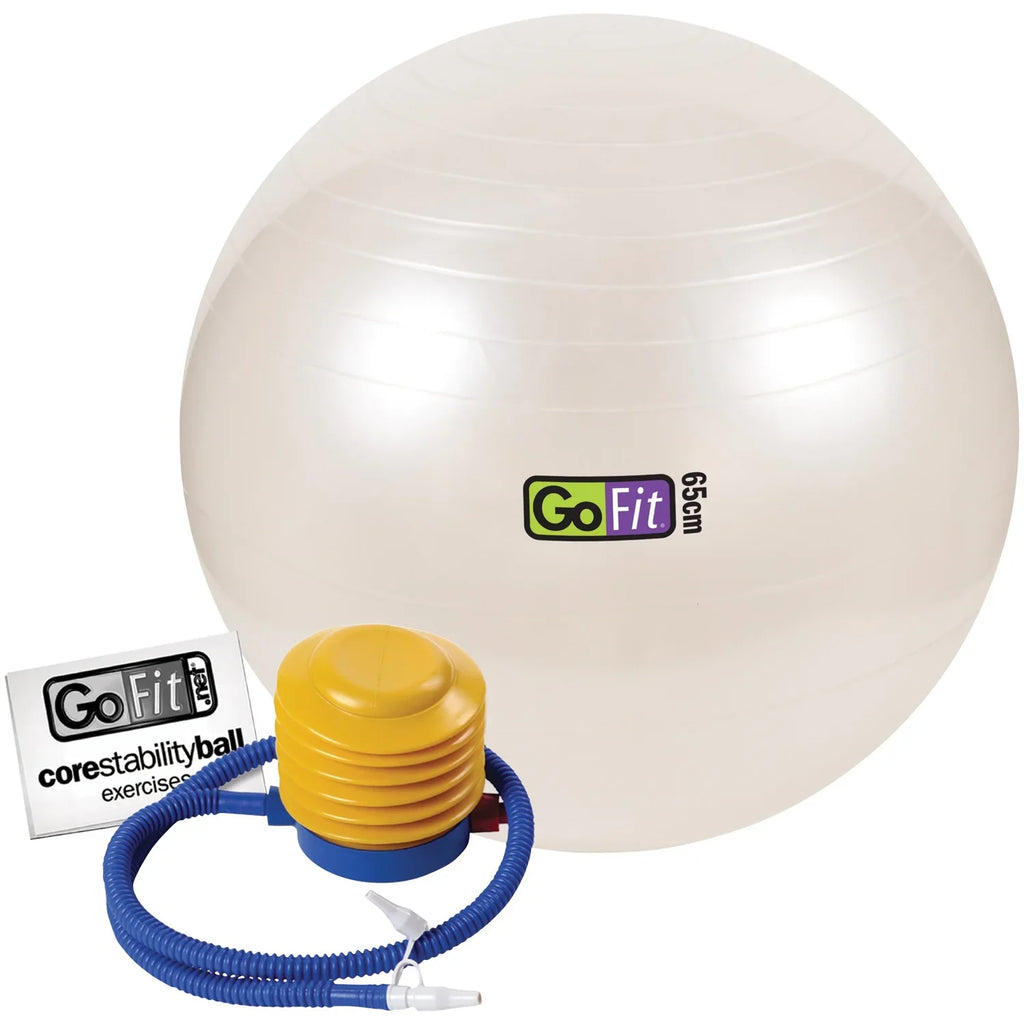 GF-65 Full-Body Composition Pump Scale cm; Ball White) and GoFit with HBF-514C Exercise Ball Bathroom (65 Black Omron Monitor