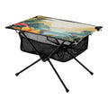 BBQ Travel Camping Picnic Table with Fishing Table Compact for exterior Leaves Landscape Bag Palm Storage Folding Table Portable Beach