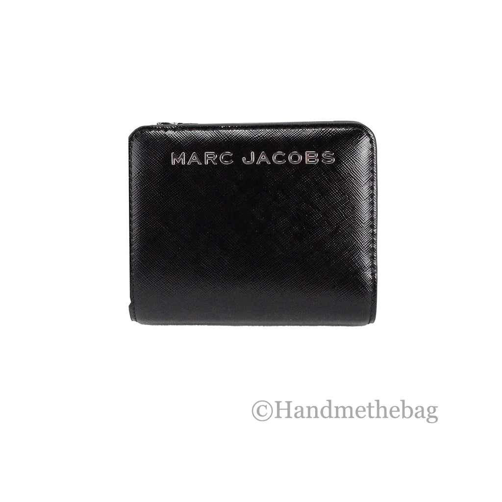 Leather Coin Card Black Jacobs Compact Marc Wallet Crossgrain Pouch Mini