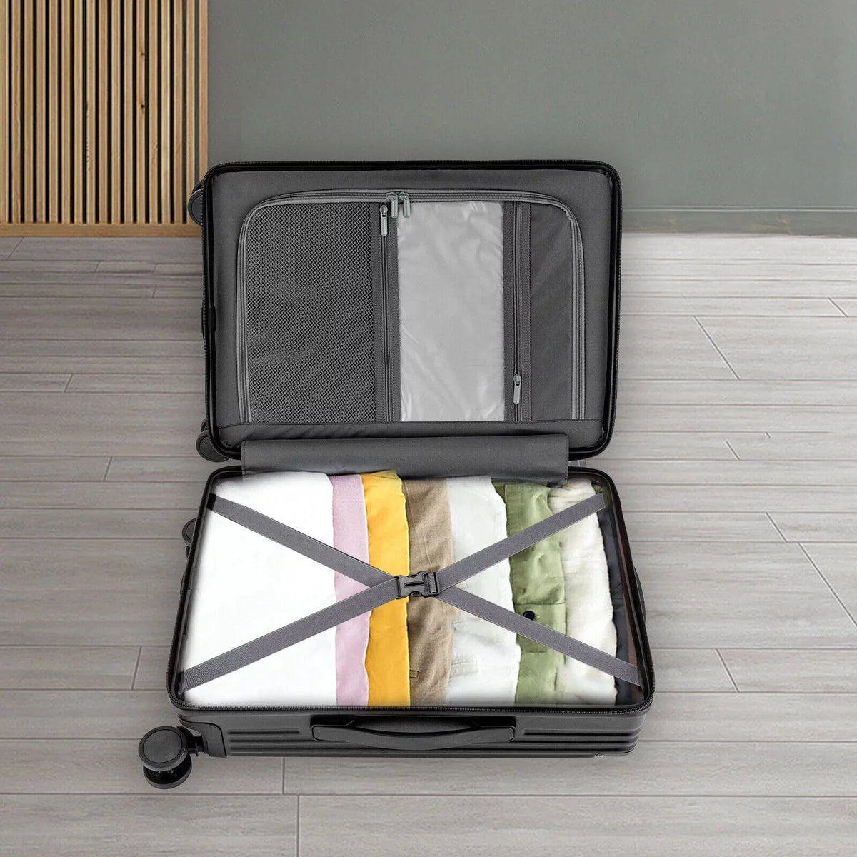 Lightweight Set Lock Suitcase Hardside Hardshell TSA Business Spinner Luggage