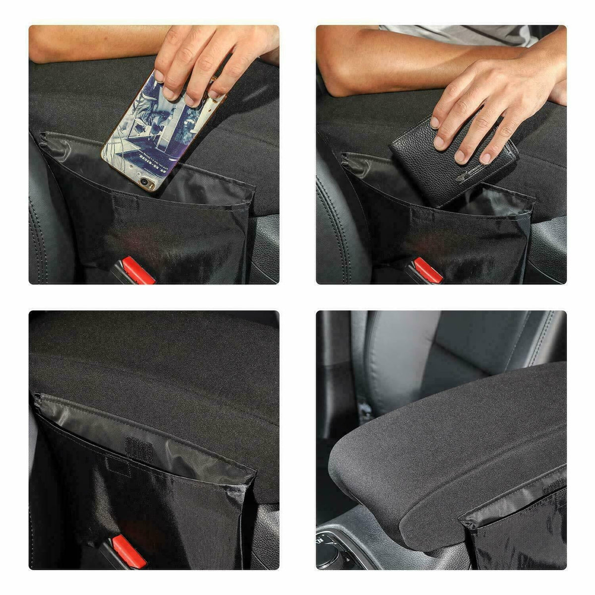 Black Teledu Pad Console Armrest Cover Protector Cover +