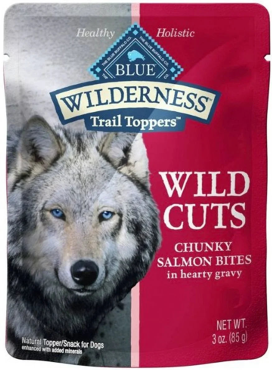 Soft Dog [Dog 9 Supplies] (3 x Wild And Paste Blue Wilderness Treats, in Trail Cuts oz Salmon oz) Toppers Gravy Buffalo 3