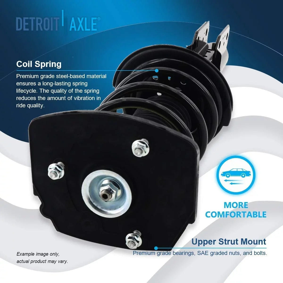 1997-2005 Axle Struts for Coil with 2 Century Bars 97-04 18" Replacement Spring - Buick Sway Prix 2 97-03 Pontiac Bar Struts Wheels] Sway Grand Detroit Links [Excludes Rear Complete Regal
