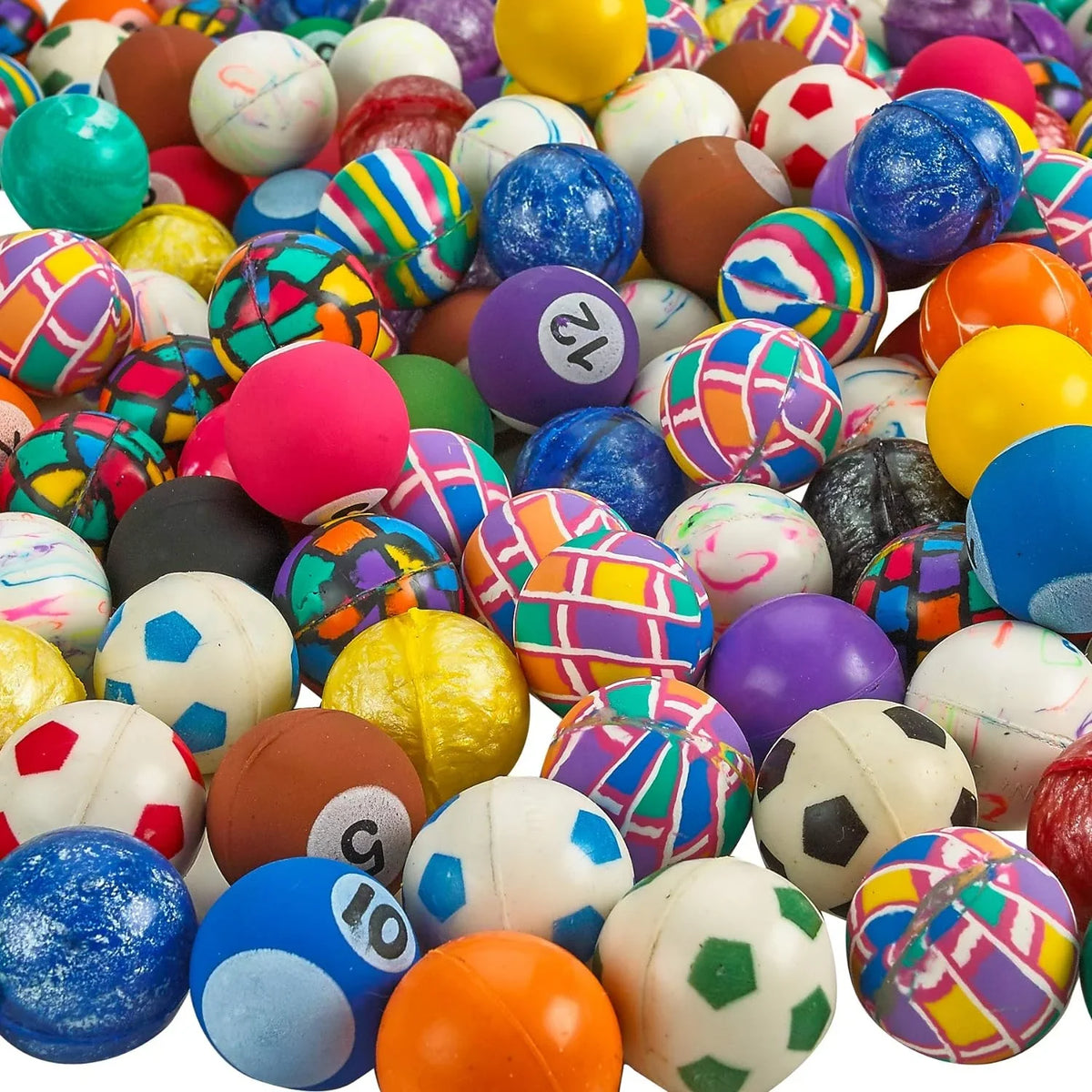 Parties, for Balls Colorful for Kids 1” Bulk Pack Balls Bedwina 250-Pack Bouncy Small