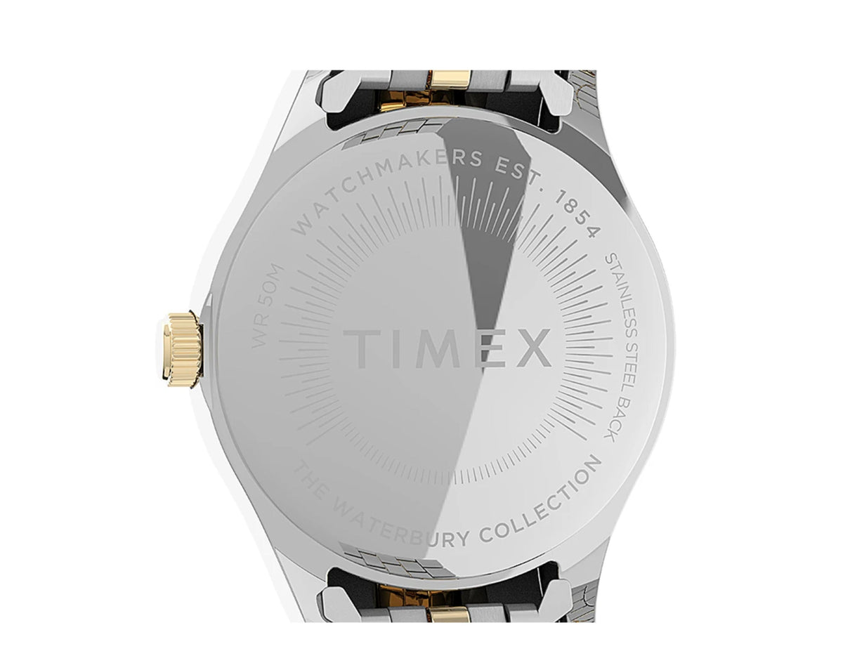 Steel Waterbury Timex Watch 34mm Bracelet with Women's Swarovski� Stainless Legacy Crystals