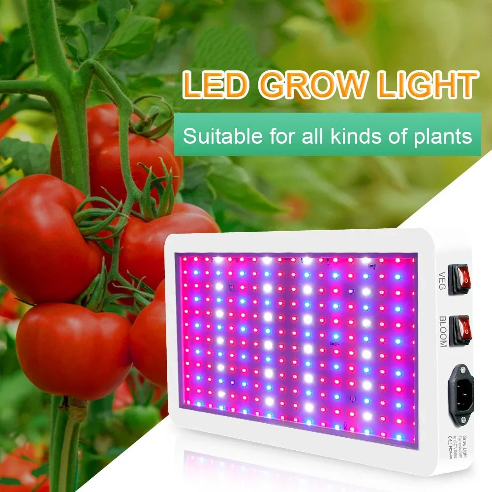 IP65 Greenhouse Grow 2000W Light Flowers Switch for Plants Full LED Indoor Ideal Dual Spectrum Aibecy Seedlings for Waterproof