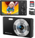 Point for for Zoom, and Compact Digital 16X Camera Kids 48MP, Video with Shoot Portable Beginners,Students,Teens 4K