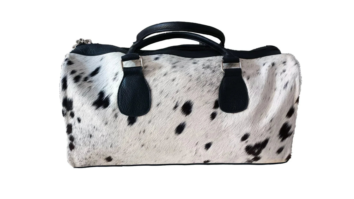 Cowhide American & Bag & design White Bag Luggage Gym Bag Travel, Duffle Sports Leather Duffle Black Large Men