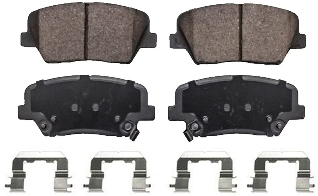 2014 and Santa 2011 2013 Axle Replacement Detroit Ceramic 2012 2010-2012 Brake Pads for Kia - Rear 11-14 Sorento, Front 4 Fe, Hyundai Brake 2010 Pads