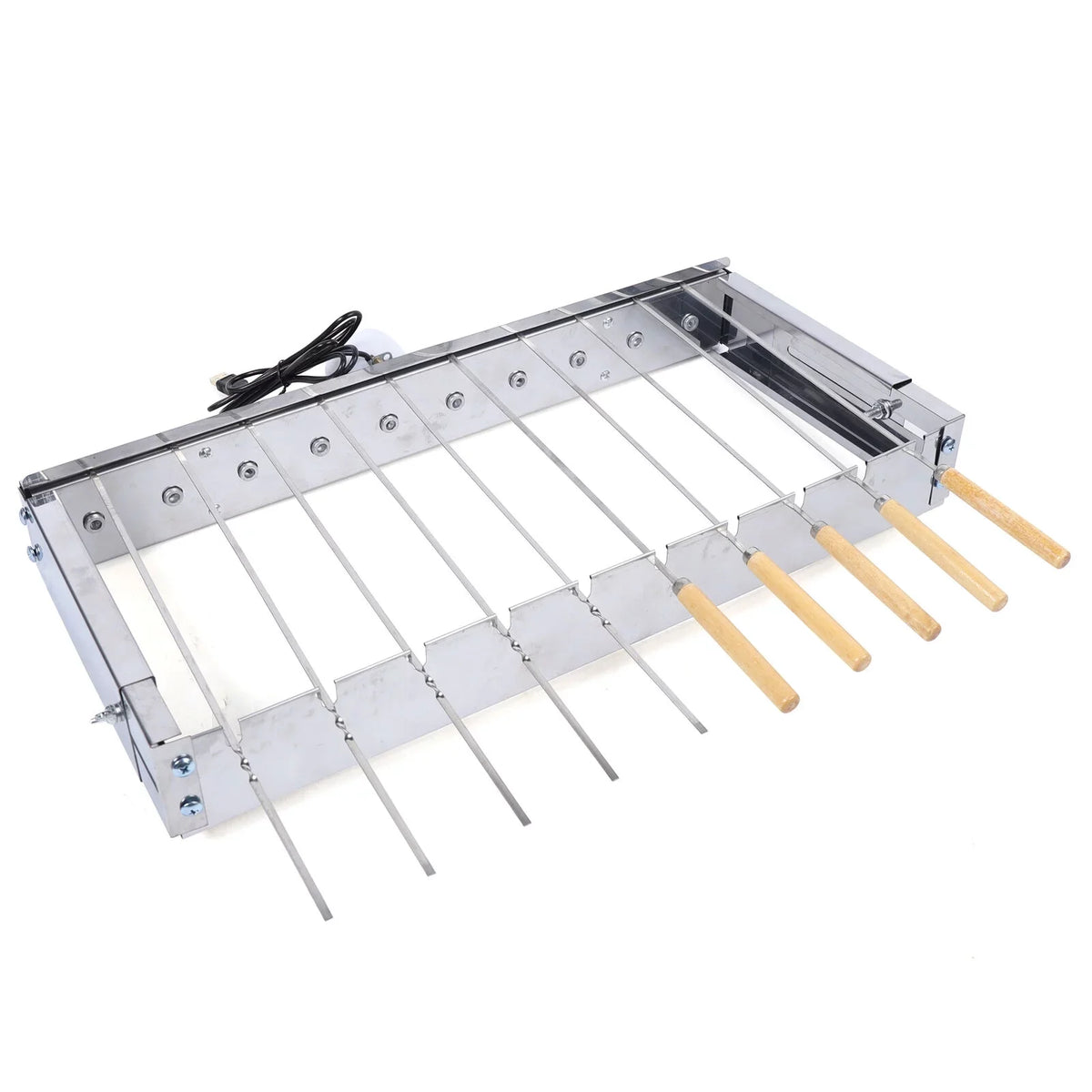 for Grill Electric Stainless Automatic BBQ Cooking Grill Rolling Camping Steel