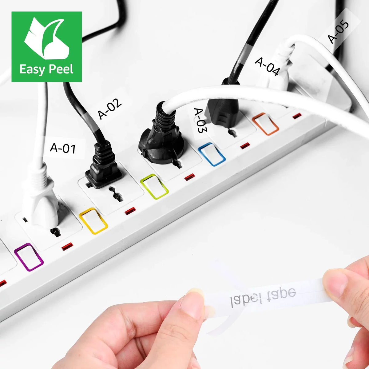 Cable 8m TZ-FX131 Wire Clear TZ on TZe-FX131 12mm TZe-131 for TZe Brother P-touch GREENCYCLE Compatible Flexible Label Tape 50PK TZ-131 x ID Black