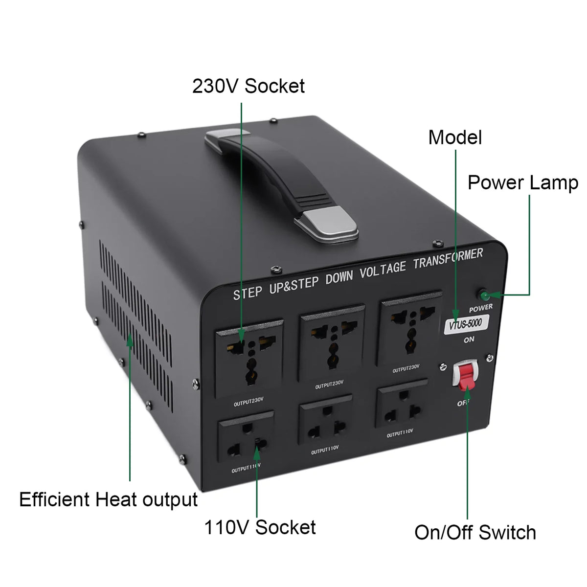 Voltage Up/Down Power Convert / Step Loyalheartdy Converter Duty to 110V 220V Converter Heavy 110V Voltage Electric 5000 220V Transformer Watt Peak to