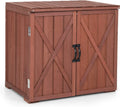 Storage 22" x 30" Storage Backyard Storage Easy (Brown) Garden Porch, exterior Countertop, W/Spacious 28.5" Tool 30" Wooden Assembly, Cabinet & Deck Box x Inner for Space Box,
