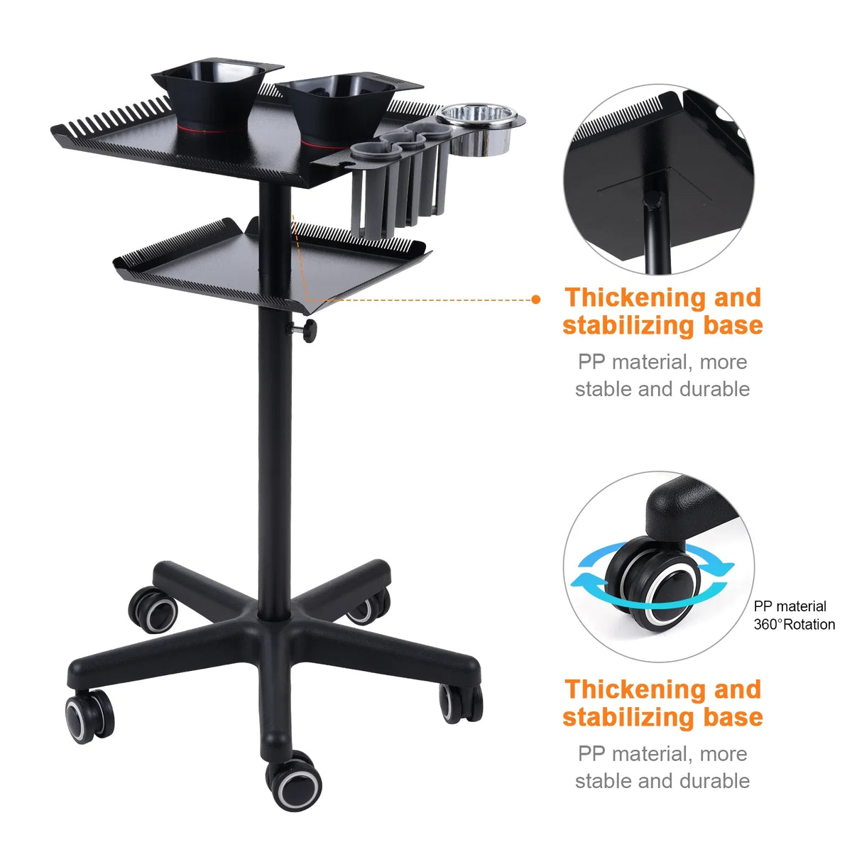 Station Cart Bestauty Salon Stylist Cart 2 Clinic Adjustable Clinic Station Trolley,Salon Movable Salon On Stand Beauty Beauty Salon Salon Movable Salon Hair Hair Salons Cart Salon Stand Station Spa