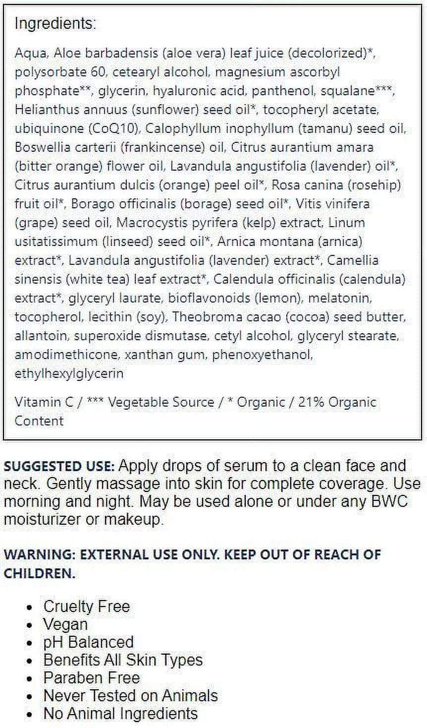 1-Ounce without Cruelty Serum, Vitamin Beauty Vitality C,