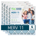 Air 11 6500 Home 16x20x1 Filti Pack) Pleated (4 MERV Furnace HVAC Filter