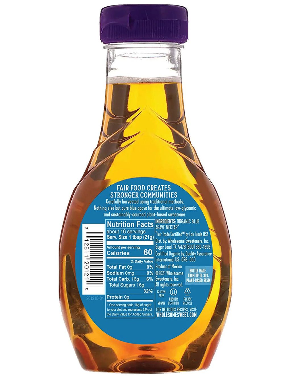 11.76oz, Organic of Agave, 6 Wholesome Blue Pack