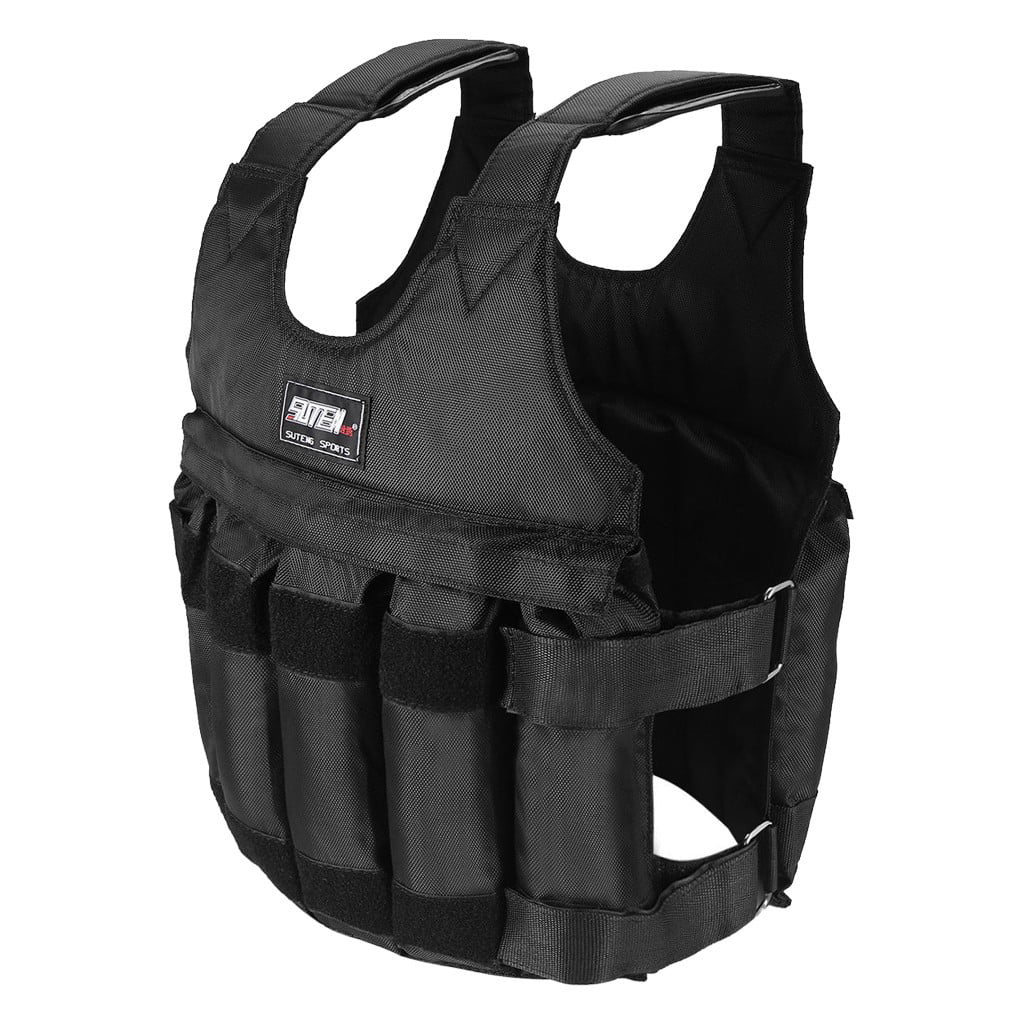 Wedge Weighted Vests Yoga Workout Running Walking Exercise Training Women Adjustable Weight for Workout ZiSUGP Vest Weight Wrist Body 110LB for for Training Men Fitness Jogging