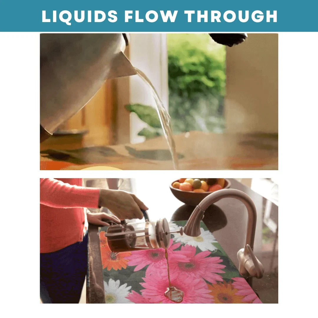 Cover, and Out Liquids coverage Sight- cover, Rose Design: double Debris sink sizes. 2 for through of Décor adjustable Kitchen dimension Hot/Cold Jenny's Sink pass Designs, Sink -SK2-JR2-a 5 39.5"X20" Home