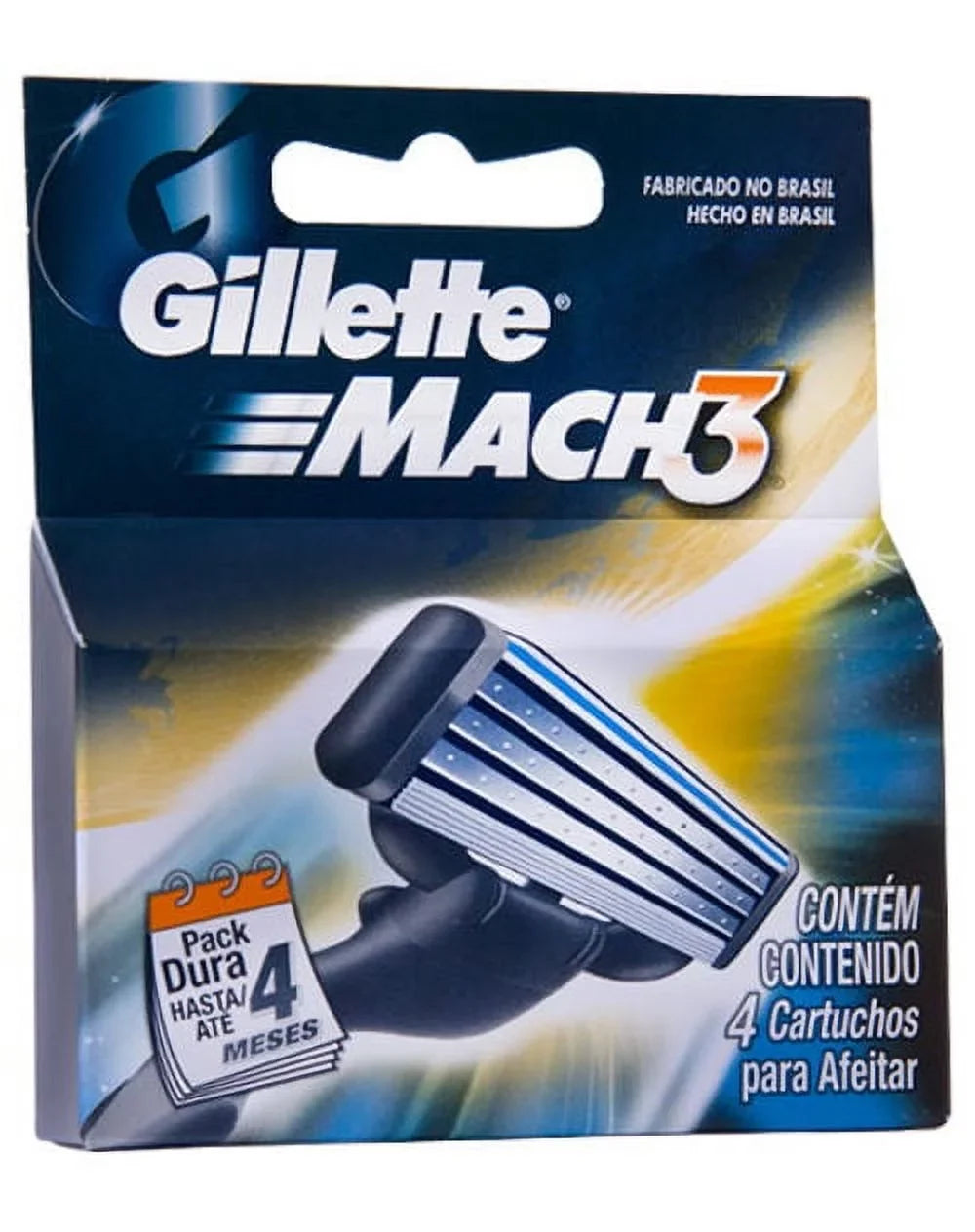 Refill Razor Mens 20 5 MACH3 Blade Cartridges Gillette 4 packs of