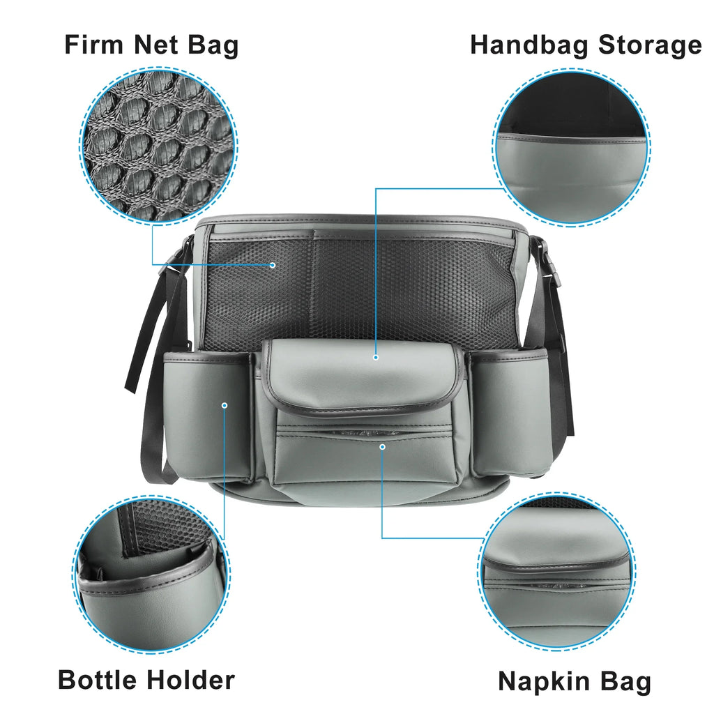 Purse Organizer for Storage Car 36x26x18cm Bargains Gray Capacity Car Backseat Large Multi Pockets Seat Unique