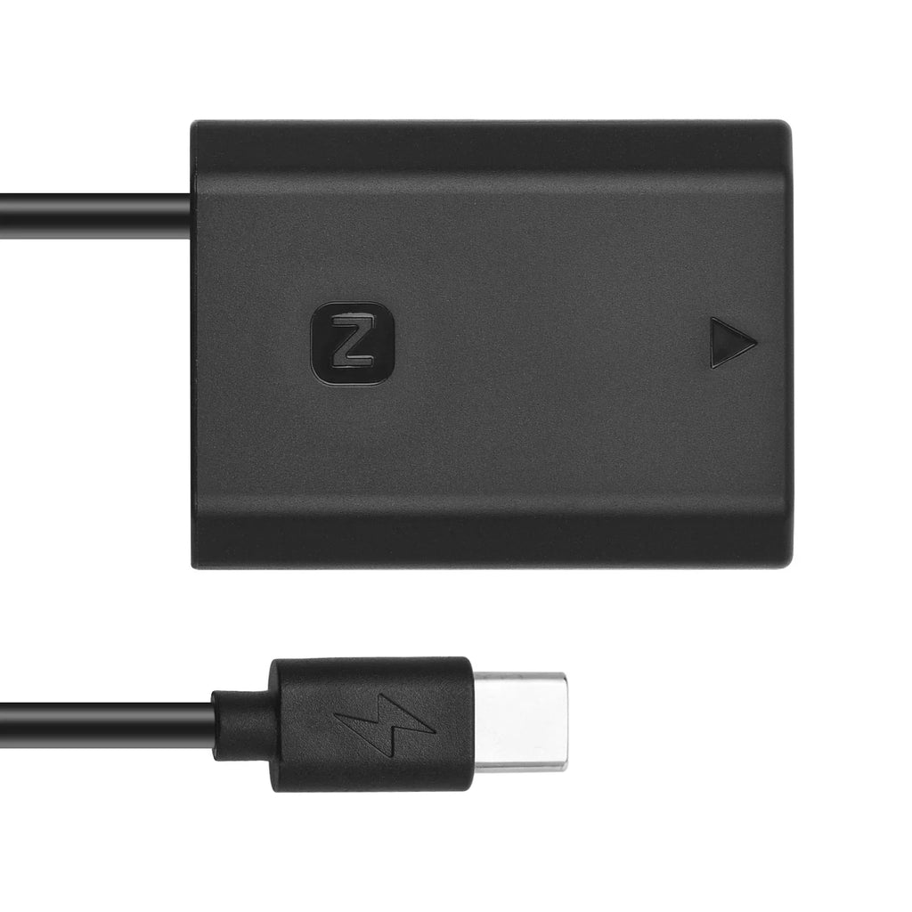 Dummy A9II with Type-C NP-FZ100 A9R A7C for USB Battery A7RIV Adapter Coupler Cameras Spring A6600 A9 Alpha A7SIII Cable Andoer A7RIII A7III A9S Replacement USB-C