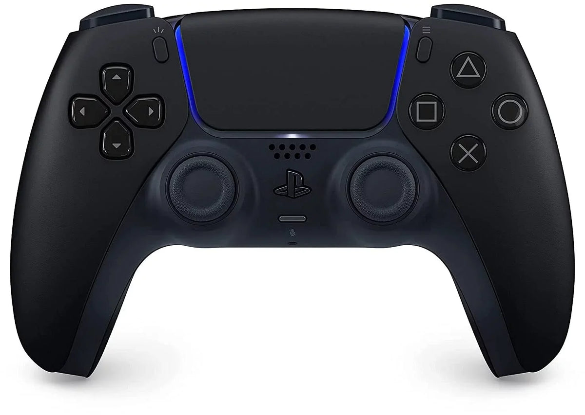 Disc) Playstation Version Microfiber PS5 Allstars Disc Controller, with 5 Extra and Cloth Midnight Destruction ( Bundle Cleaning Black