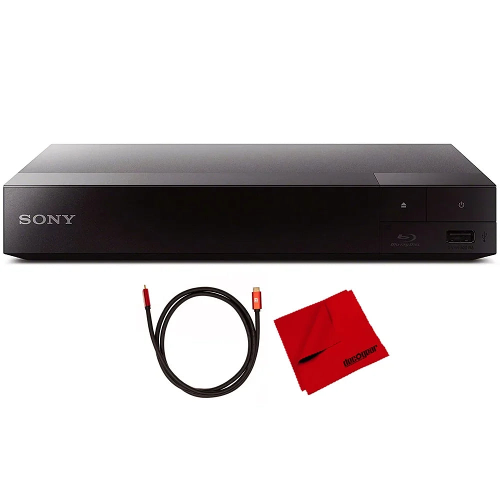 with Player Deco Universal Bundle Disc with Streaming Cloth and Copper Pure 28AWG Microfiber 4K Blu-Ray Cable Gear WiFi with 2.0 6FT Cleaning BDPBX370 HDMI Conductors