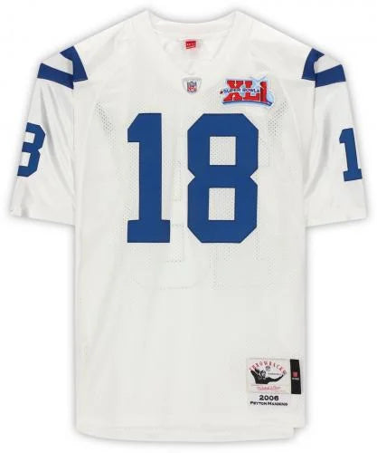 Bowl Inscription Indianapolis Ness MVP" - Fanatics with Colts Certified Peyton Authentic XLI Jersey "SB & Authentic Super Manning Mitchell Autographed White