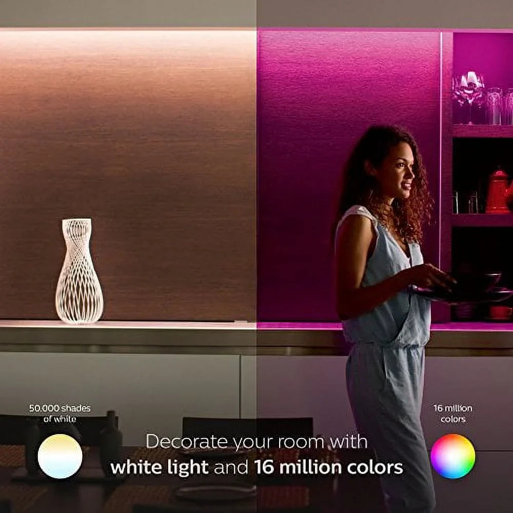 LED Plus Light Philips Smart Multi-Color Hue Pre-Owned (Good) 800276 Strip Light Dimmable