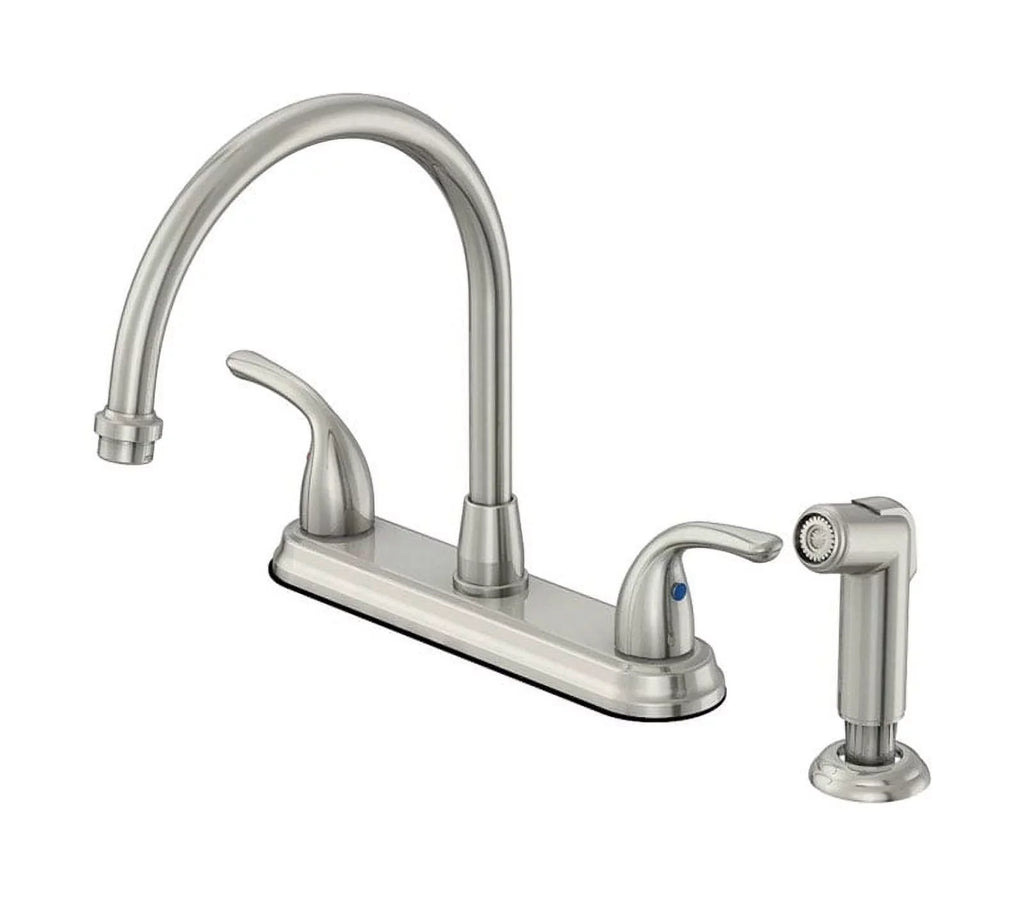 High Faucet Pacifica Sprayer Side Two with Arc Handle Kitchen OakBrook