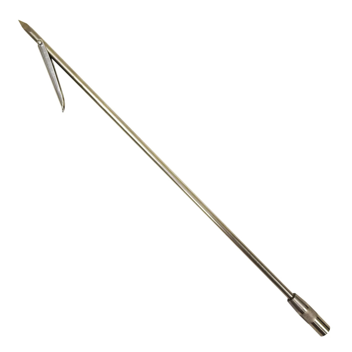 Stainless spear Palantic & tip - 18" barb single shaft tri with cut Steel