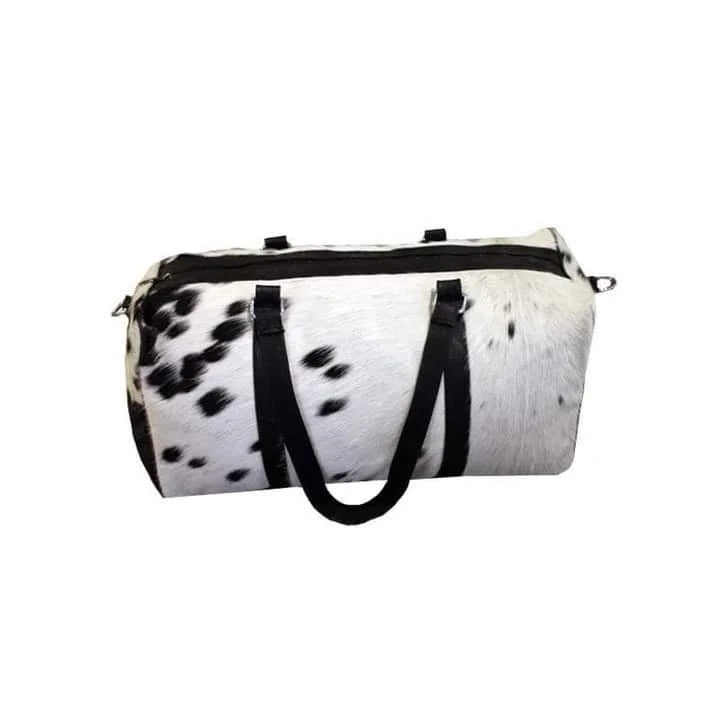 Cowhide American & Bag & design White Bag Luggage Gym Bag Travel, Duffle Sports Leather Duffle Black Large Men