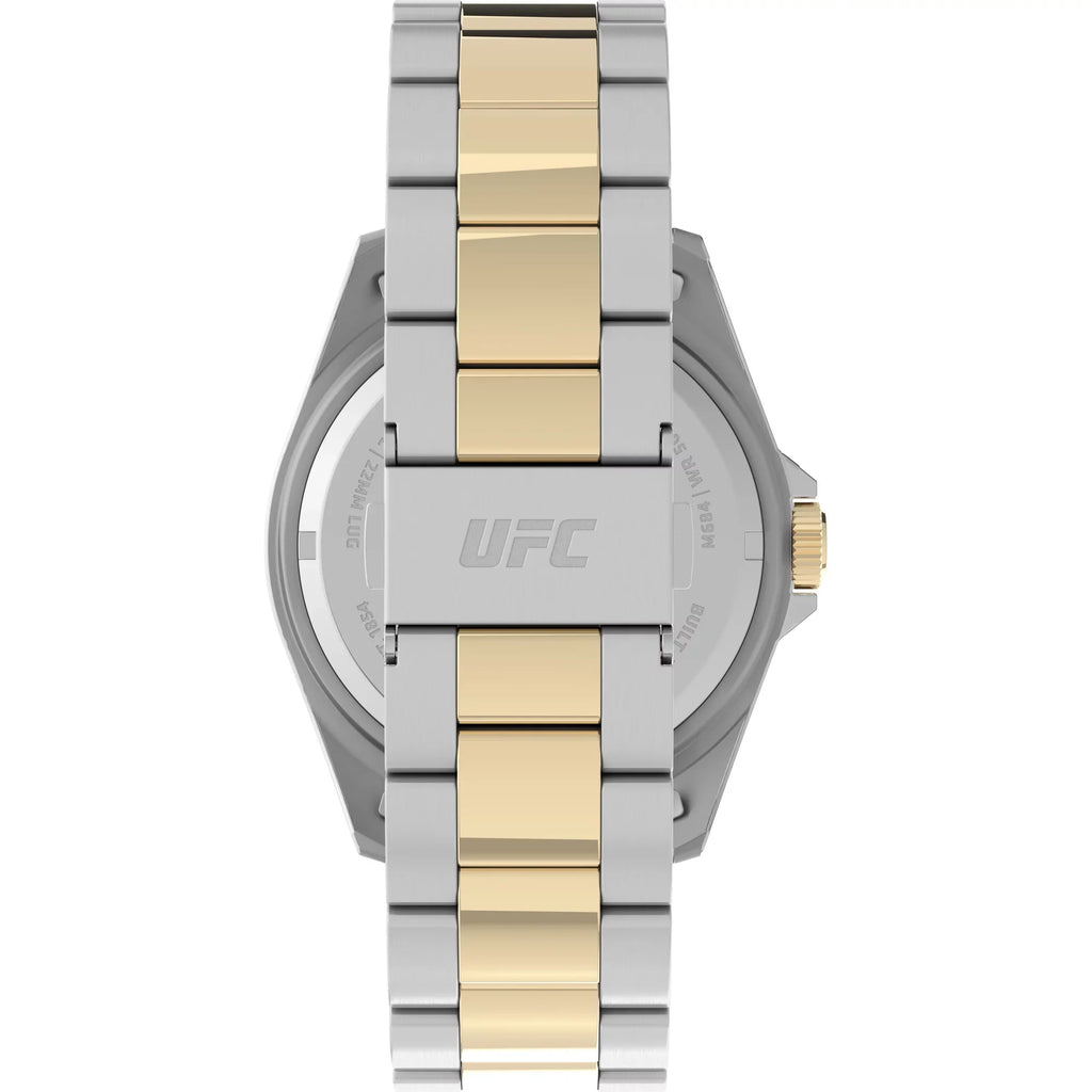 UFC 42mm Strap Timex Men's Watch Blue Dial - Two-Tone Debut Case Silver-Tone