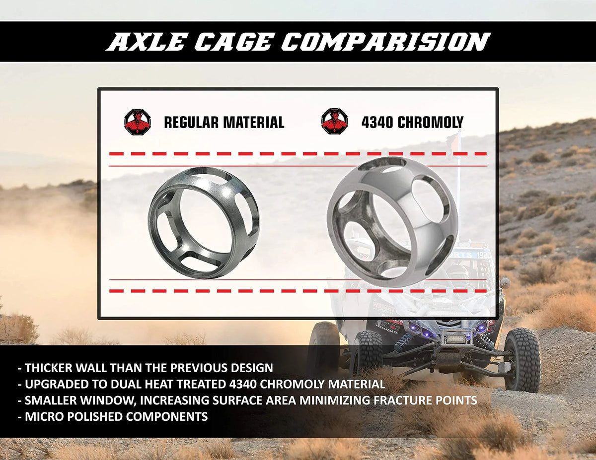 Larger (4”/6”(Gen2) Angles Swing Demon Reduction, Duty Lift On Heat Boot Am Kit) Front Super Unique Terrain Right for Kit Can Lift (2006-21) Axle 47 Heavy ATV Renegade/Outlander, Powersports Degrees
