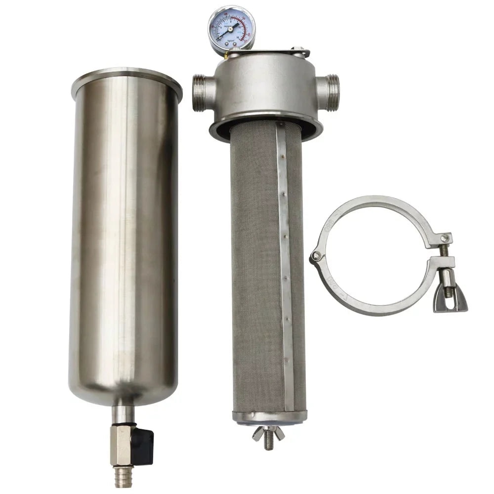 inch liquid for inch 10 Stainless Filter 304 1 Whole House Filter Front Steel TECHTONGDA Housing Purification NPT liquid 8000L/h