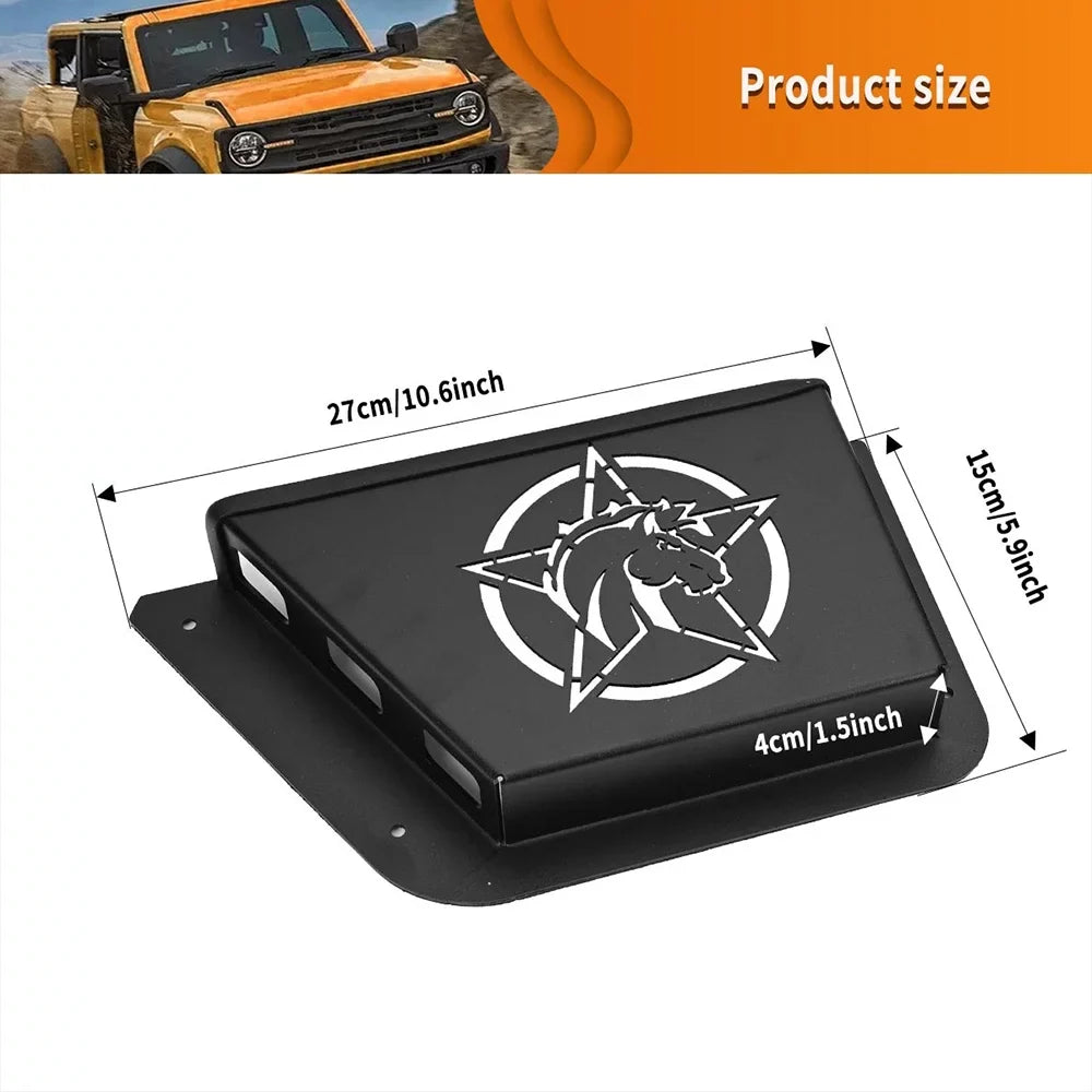 Organizer Metal liquid Door for Pocket Scratch 2/4 Proof EDITION), Box Panel Rear Pair Bronco for Black ALLTIMES Resistance,1 Dust Door 2021+(OFF-ROAD Proof