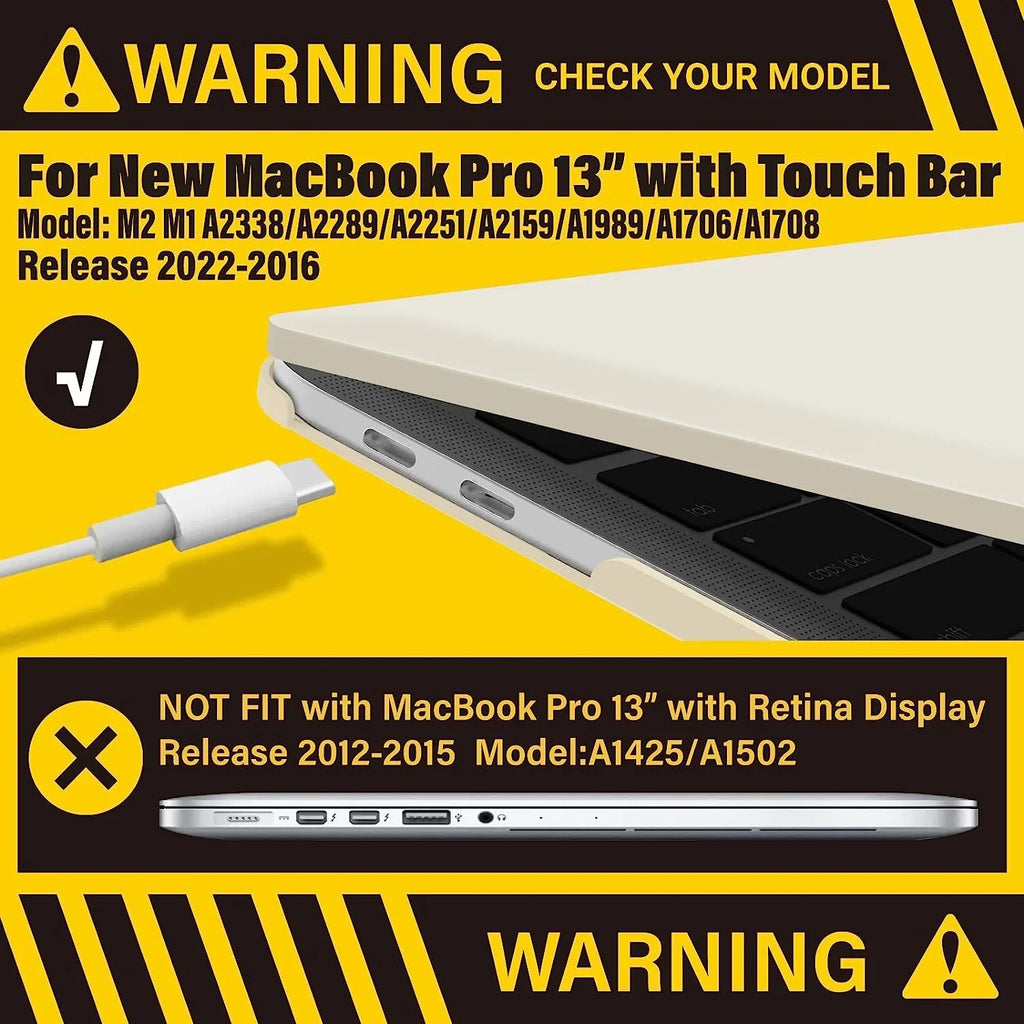 IBENZER with A2251 A2289 Compatible A1706 2022 Inch MacBook 2023 A1708, A2159 A1989 A2338 M1 Case Pro 2021-2016 13 M2