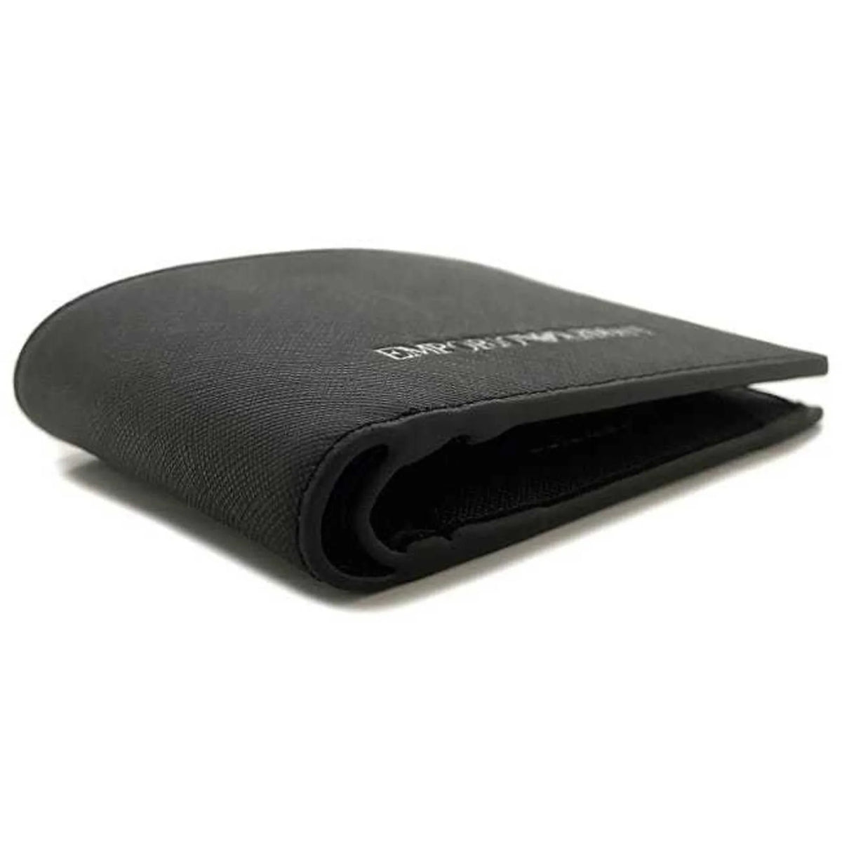 black Emporio men's Pre-Owned folio white EMPORIO Y4R165 wallet leather New) ARMANI (Like Armani