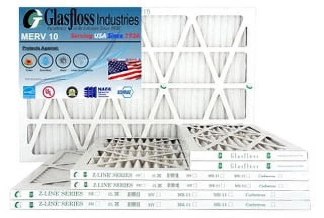 in Furnace Glasfloss x MERV - USA dimension: - 12x36x1 Air (Actual 11.5 inch) 35.5x7/8 -Qty:6 10 - Filter Made
