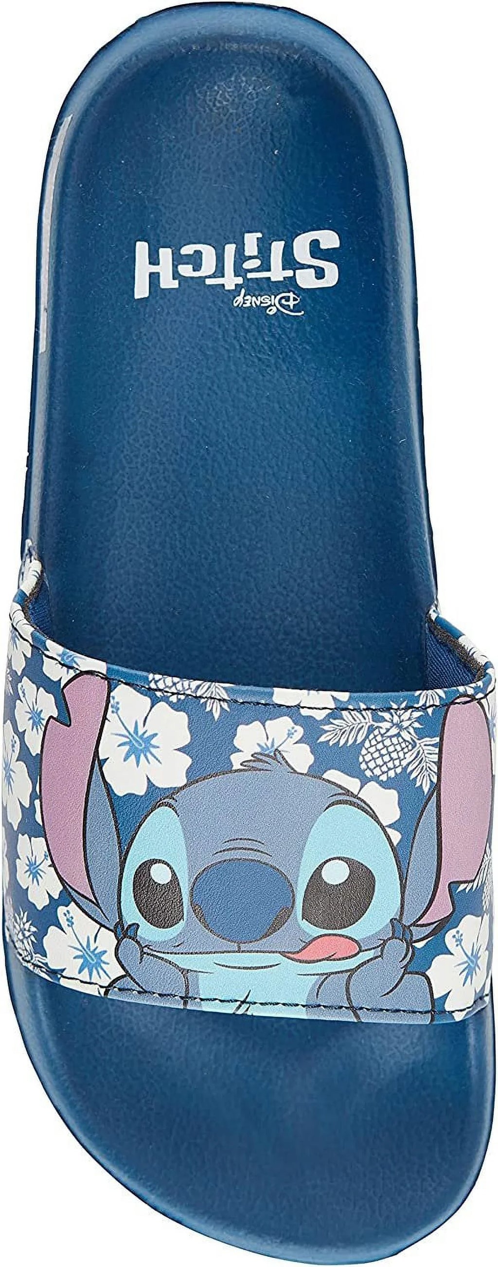 Ladies Blue Sandals Slides, Stitch Printed Stitch Disney Women and for Slip-On Lilo 8 -