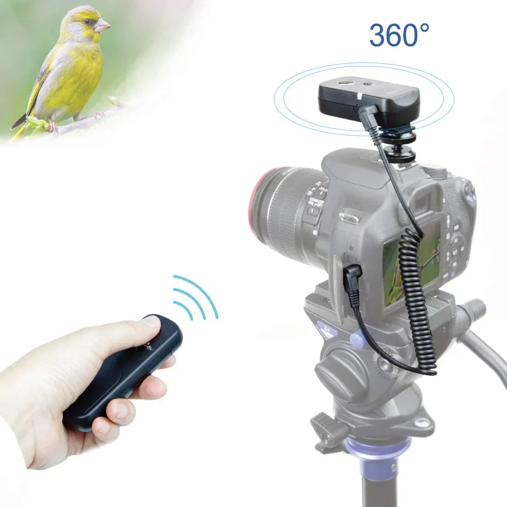 Wireless FZ200 L1 G10 GX7 Angle 100 FZ150 G6 DC-GH5/DMC-FZ300 FZ1000 DMC-G7 Meters- GF6 FZ100 G5 FZ2500(FZ2000) 360 Working Shutter Panasonic DC-G9 Release Remote DMC-G85 L10 GH4 Control Foto&Tech Any
