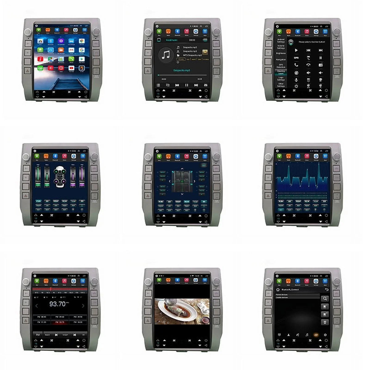 Inch Head For Radio Auto , 4GB+64GB Android Carplay Car , 2014-2020 Player Tundra Android Unit Car Built-in 12.1 Stereo Multimedia
