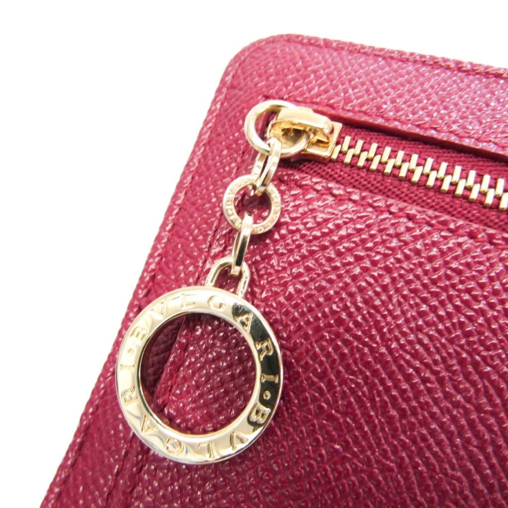Bvlgari Bvlgari Leather (Good) Bvlgari Purple,Red Wallet Color Pre-Owned 281715 Women's Phone